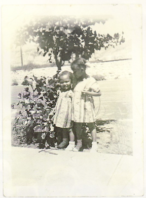 Aunt Bernice and Aunt Ruth, Front Street in Anaconda, Summer 1941