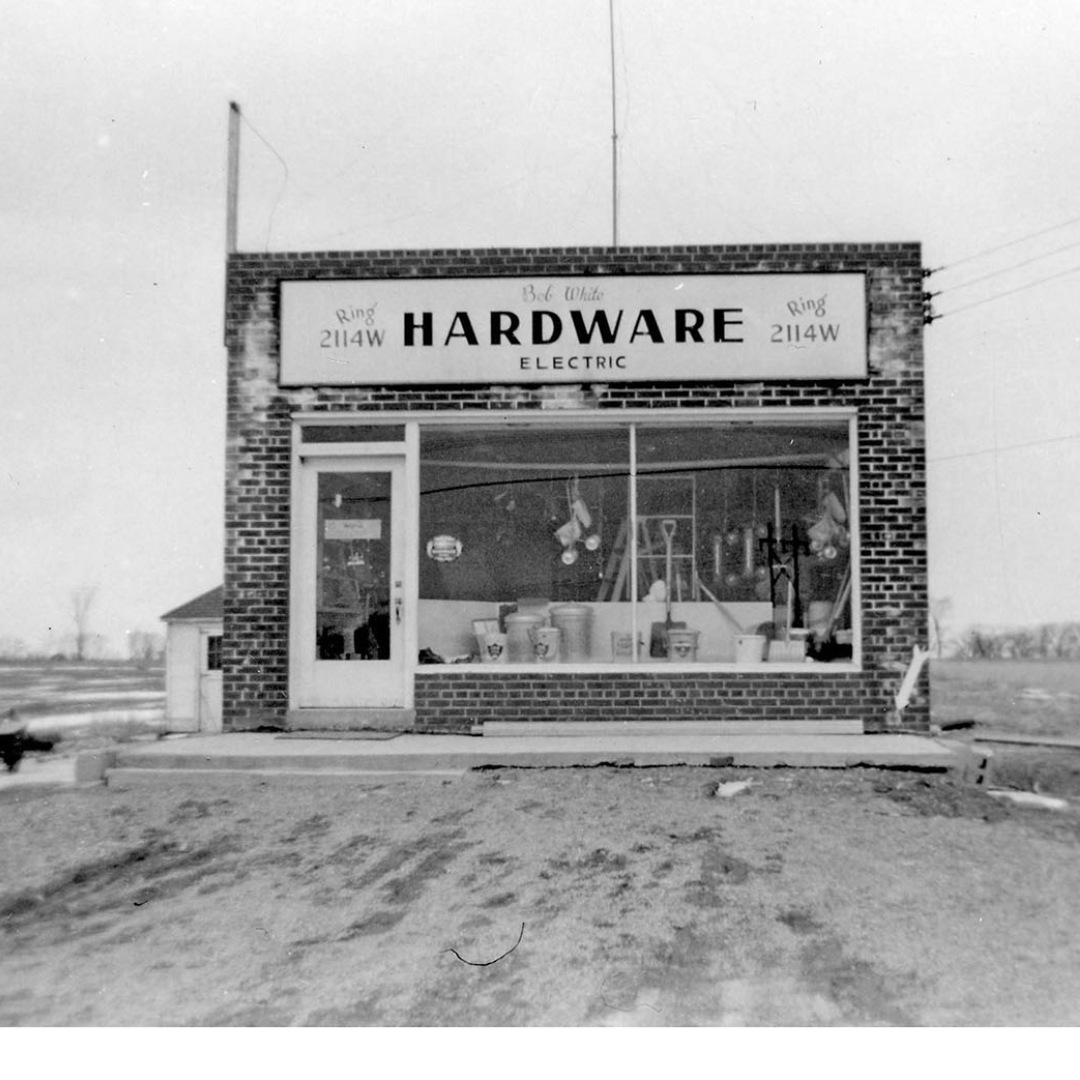 Bob White Hardware, east side of Hurontario Stree