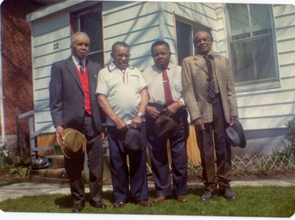 Grandpa Fred's brothers left to right Cecil, Garbutt, Robert & Melvin