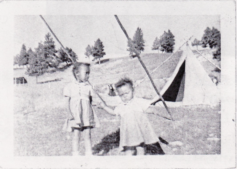 Ruth and Bernice in Helena, MT circa 1941