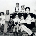Spring 1946 - Tom, Grandpa, Andy, Fredericka, Kathy, Grandma, Mom (Cecelia), back; Ruth, Bernice 2