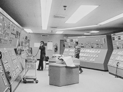 An Anaconda Company control room, circa 1960s