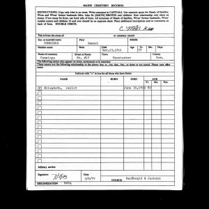 Maine, U.S., Nathan Hale Cemetery Collection, 1780-1980 for Samuel Cummings