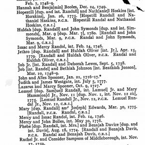 Massachusetts, U.S., Compiled Birth, Marriage, and Death Records, 1700-1850