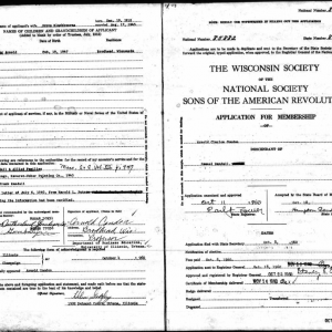 U.S., Sons of the American Revolution Membership Applications, 1889-1970